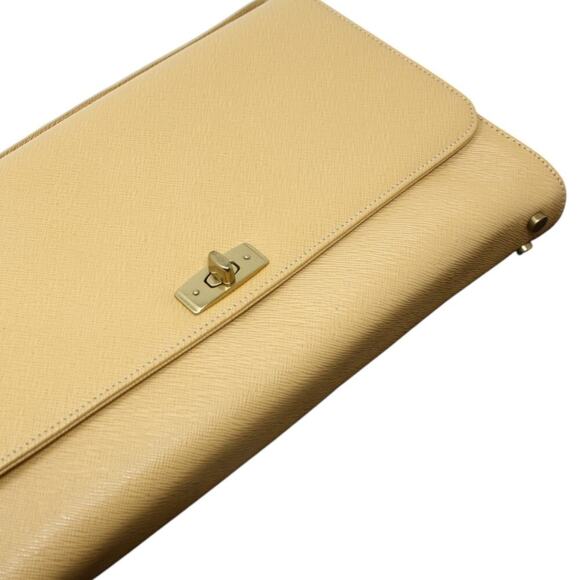 Vintage Gramercy Coach Clutch Purse Leather Made Italy Wheat Dust Bag Style 7000 - Picture 12 of 13